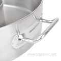 Stainless Steel Compound Bottom Separated Short Pot